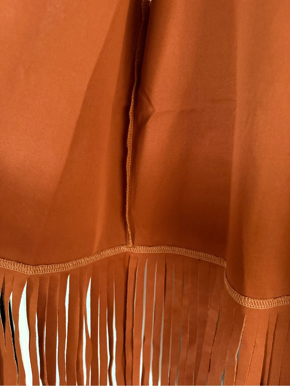 Boho Faux Fringe Studded Open-Front Vest Western Festival Size M - Picture 4 of 7